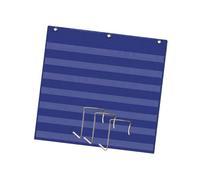 Pocket Chart with 3 Hooks Teaching Supplies for Alphabet Grammar Cards Words Blue