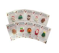 Pocket Christmas Grust - Cute Mini Charm Charm, Small Holiday Atmosphere Ornament | Mini Santa Cuddle With Comforting Cards For Men Women Boys Girls Teens Teenage