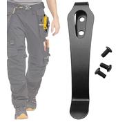 Pocket Clip for Flashlight - Heavy Duty Stainless Steel Belt Clip | Hand Tools for Waist Running Pickpocket Card Walking Purse Fishing Climbing Hiking Picnic