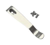 Pocket Clip for Flashlight - Stainless Steel Multi-Purpose Tool Belt Clip - Metal Buckle for Walking Running Climbing Hiking Backpacking Fishing Picnic