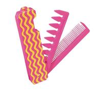 Pocket Comb | Travel Comb Fine Tooth & Wide Tooth | Folding Styling Tool for Women Girls, Portable Detangling Combing Hair Brush for Hair, Beards and Mustaches