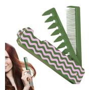 Pocket Combs for Men - Fine Tooth & Wide Tooth Texture Comb,Detangling Combing Styling Tool, Unisex Portable Hair Brush for All Hair Types, Fits in Purse, Bags