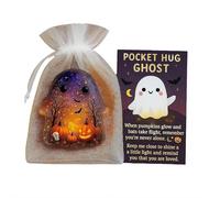 Pocket Comfort Ghosts, Pocket Hug Ghost, Ghost Pockets Cards, Halloween Pockets Hug Ghost with Encouragement Card, Emotional Support Ghosts, Cute Mini Decorative Souvenirs