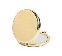 Pocket Compact Cosmetic Mirror For Women Girls Daily Use Delicate Golden 2.5 Inch Round Pocket Makeup Mirror Purse Mirror Compact Gold