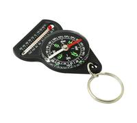 Pocket Compass Three-in-Multifunctional Portable Mini Keychain Compass