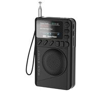 Pocket DAB Radio Portable, Personal FM/DAB+ Digital Radio with Bluetooth Speaker Colour Display Small Digital Tuning Walkman Rechargeable Support TF Card Sleep Timer Headphone Jack