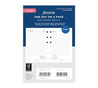 Filofax One Day on A Page Diary With Appointments - Pocket 2025 English