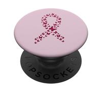 Pocket Design Butterfly Pink Ribbon Breast Cancer Awareness PopSockets Adhesive PopGrip