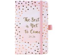 Pocket Diary 2025-2026 - A6 Diary 2025-2026 Week to View, August 2025 to July 2026, with Elastic Closure