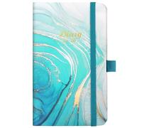 Pocket Diary 2025-2026 - A6 Diary 2025-2026 Week to View, from August 2025 to July 2026, 6.3" x 3.8", with Elastic Closure - Blue
