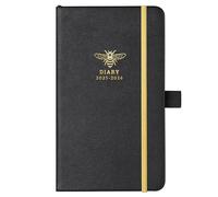 Pocket Diary 2025-2026 - A6 Diary Week to View, Academic Diary 2025-2026 from August 2025 to July 2026, 6.3 x 3.8 Inches, Beautiful Cover with Pen Holder, Inner Pocket, Notes Pages