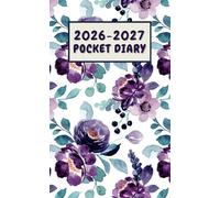 Pocket Diary 2026-2027: 2 Year Monthly Planner for Purse Dated from January 2026 to December 2027 with UK Holidays, 24 Months Schedule Organiser and ... Dates, Birthdays Dates, Contacts, Passwords.
