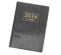 Pocket Diary 2026, mini portable A7 Weekly Monthly Daily Week to View Planner, PU Leather Cover, for Academic Journal Diary(black)