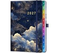 Pocket Diary 2027 Week to View, A6, Easy to Carry - Midnight Clouds Cover