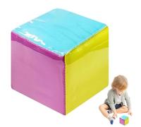 Pocket Dice 3.9 Inch Square Soft Foam Cubes with 6 Sided Transparent Pocket, DIY Learning Cubes, Education Playing Game Dice for Teaching Big
