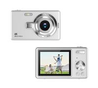 Pocket Digital Camera 2.4in TFT Screen - 2024 Newest 12MP 1080P Compact Point and Shoot Camera, 16X Zoom Auto Focus Small Video Camera for Kids Teens Boys Girls (Silver)