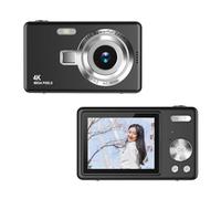 Pocket Digital Camera 2.4in TFT Screen - 2024 Newest 12MP 1080P Compact Point and Shoot Camera, 16X Zoom Auto Focus Small Video Camera for Kids Teens Boys Girls (Black)