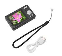 Pocket Digital Camera, Point Shoot Anti Shake Compact Small Screens Batteries Portable Teens Adult Photography Vlogging Flip Screen Retro Upgrade Autofocus Beginner Cameras Video