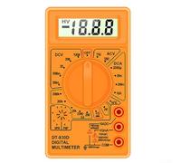 Pocket Digital Multimeter DT-830D Featuring 1999 Counts Display For Accurate AC/DC Voltage Current Resistance And Component Testing(Yellow)
