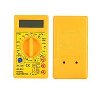 Pocket Digital Multimeter Resistance Tester Portable Handheld AC/DC Voltage Tester with Buzzer for Household Appliances(yellow)