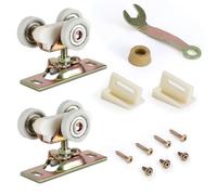 Pocket Door Commercial Grade Hanger Fits Johnson Part #1125 & Upgrades #1500 Hardware Kit, 1" Nylon Ball Bearing, 1-1/4" C.T.C, Min. 1" Thick Doors, 200lbs Capacity.