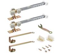 Pocket Door Soft Close Mechanism 1" Tri-Wheel with Soft Close and Soft Open | Lashow Ball Bearing Tri-Wheels, Compatible with Johnson 1060 & 1062, Fits 100, 134F, 138F, 2610F Series Tracks