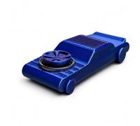 Pocket Drift Fidget Car Toy, 3D Printed Drift Car Fidget Toy, Fun Smooth Drifting Action Design, Stress Relief Desk Gadget, Great for Office & Home，Blue