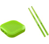 Pocket Drum Kit,Electronic Drum Set,Providing Realistic Sound,Air 3D Motion Sensing Electronic Pocket Drum Kit With 2 Drumsticks Virtual,Portable Drum Set (Green)