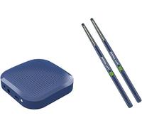Pocket Drum Kit,Electronic Drum Set,Providing Realistic Sound,Air 3D Motion Sensing Electronic Pocket Drum Kit With 2 Drumsticks Virtual,Portable Drum Set (Navy blue)