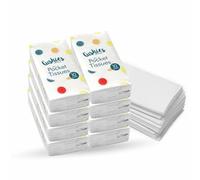 Pocket Facial Tissues 3ply Thickness and Handy Soft Pocket Size 10 Individual Tissues Strong White Facial Tissue for Blowing Noses Wiping Mouths Cleaning Makeup Home Travel Essential (8pk)