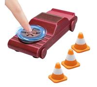 Pocket Fidget Drifter Car Toy, 3D Printed Mini Racing Car with Fun Drifting Action, Stress Relief Fidget Toy, Portable Sensory Toy for Kids, Adults, Home, School and Party, Red