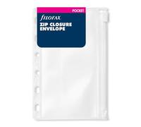 Pocket Filofax Zip Lock Envelope Insert Organiser Refill Essential Accessory Replacement Pack 213618