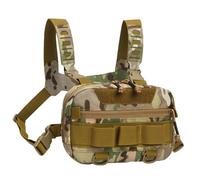 Pocket for Men - Oxford Fabric Breast Bag, Portable Backpack | Lightweight Breathable Travel Jacket with Mesh Back, Large Opening Multifunctional, Khaki, refer to the description, Reference