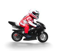 Pocket Gas Motorbike,2-Stroke 49cc High Brightness Dual Headlights Rubber Handlebar 1.25L Gas Tank Mini Motorcycle Strong Power 170 lbs Mini Bike Motorcycle