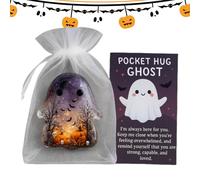 Pocket Ghost Card: Cute Comforting Remembrance | Portable Motivational Card | Halloween Holiday Greetings Graduation Commemoration Work Meeting Incentives Travel C