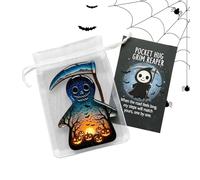 Pocket Ghost Card | Portable Inspirational Card | Inspirational Keepsake Halloween Ghost Bat Crow Death God for Home Adults Kids Teens Graduates Colleagues Work Meetings Waiting Rooms
