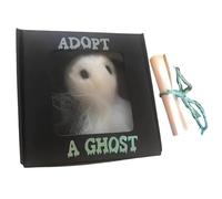 Pocket Ghost - Handmade Felt Doll with Parchment in the Box, Cute Plush Toy | Adoptable Ghost Stories Collector, Lovers
