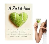 Pocket Greeting Cards,Golf Sports Theme Keepsake - Heart Shaped Stone - for Thanksgiving Mother's Day Kids Friends Grandparents Teens Daughters Valentines Christmas Birthday