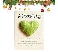 Pocket Greeting Cards | Golf Themed Encouragement Keepsake - Heart Shaped Stone | for Christmas Valentines Birthday Thanksgiving Mothers Day Women Kids Friends Teens Daughters