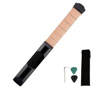 Pocket Guitar - Portable 6 Fret Chord Trainer With Picks | Mini Guitar Practice Device For Adults Beginners Men Women Musicians Learners Music Lovers Travel Study Home School Training Lovers