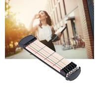 Pocket Guitar, Portable Small Sound Fingerboard 6 String Guitar Chord Trainer for Beginner for Guitar Lover(Four frets color string pocket guitar, blue)