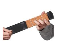 Pocket Guitar Trainer - 10 Inches Chord Fingerboard Tool for Music Enthusiasts, Beginners with Practice Function, Learning System for Travel, Stage, Classroom, Family Gathering, Compact Use