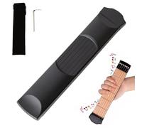 Pocket Guitar Trainer, 6-Fret Portable Training Learning System, Beginner Trainer Practice Guitar Neck, Kids Adults Men Musiciansss Present GuitaristsLoverCompact Design Advantage