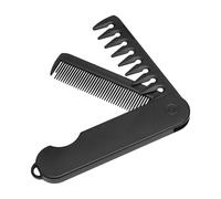 Pocket Hair Comb - Double Sided Folding Comb with Detangling and Teeth Hairdresser | Lightweight Comb for Men's Hair, Mustache and Beard Ideal for Office, Gym Bag