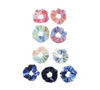 Pocket Hair Tie Scrunchies Elastic 9pcs with Hidden Zipper Fabric | Soft to Wear and Remove, Comfortable Tactility, Practical Storage Detail, Suitable for Women Hair Accessories Random Color