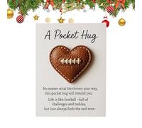 Pocket Heart Cards,Football Themed Decoration | Positive Affirmation Cards | for Women Kids Friends Grandparents Teens Daughters Mother's Day Valentines Christmas Birthday Celebration