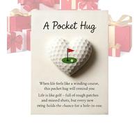 Pocket Heart - Golf Theme Souvenir,Greeting Cards,for Christmas Valentines Birthday Thanksgiving Mothers Day Women Kids Friends Teens Daughters