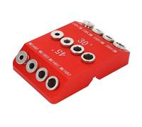 Pocket Hole Jig for Woodworking, Drill Guide with 30° 45° 90° Fixed Angles, Aluminum Alloy Drilling Locator Fixture Tool for Furniture DIY Deck Staircase Assembly