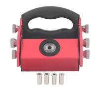 Pocket Hole Jig Kit Adjustable Inclined Hole Locator Aluminum Alloy Woodworking Dowelling Jig