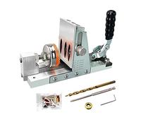 Pocket Hole Jig Kit Woodworking Oblique Hole Locator Drill Bits 15 Degree Angle Drill Guide Set Hole Puncher DIY Carpentry Tools(Set 1)